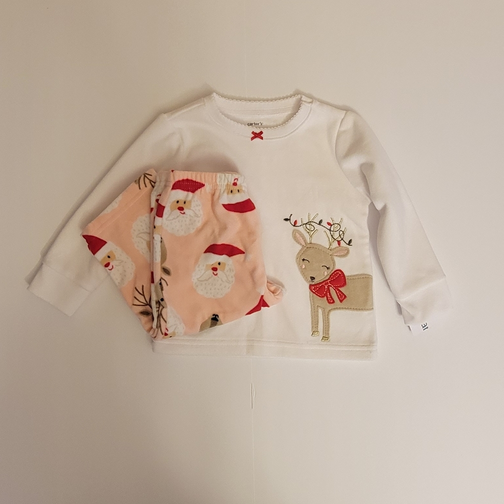 Carter's Christmas Pajama Set Size 12 Months - NWT